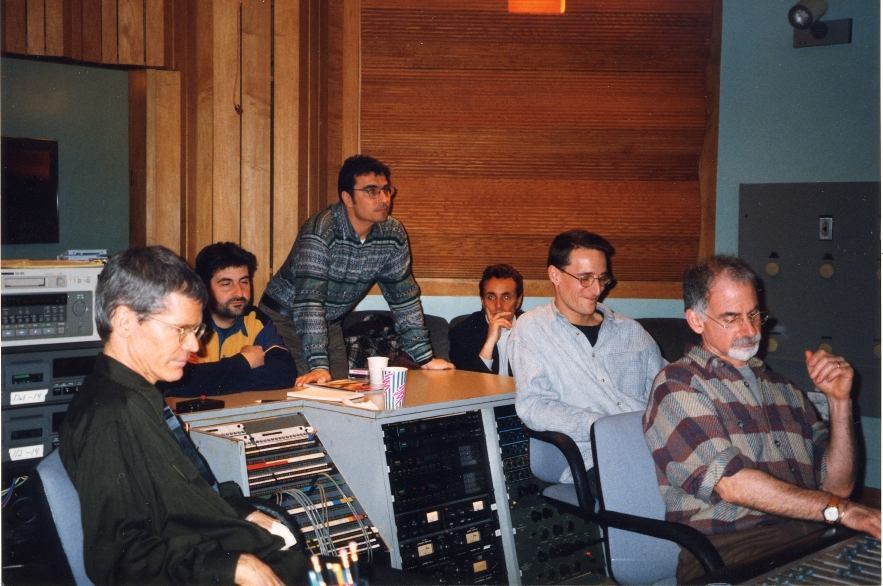 Eric Sempe with David Sanborn, Synopsis and Joe Ferla at Clinton studio, New York